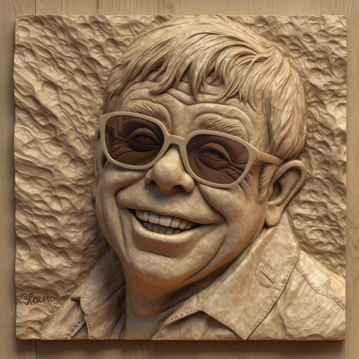 Famous (Elton John 1, 3DFMS_6240) 3D models for cnc